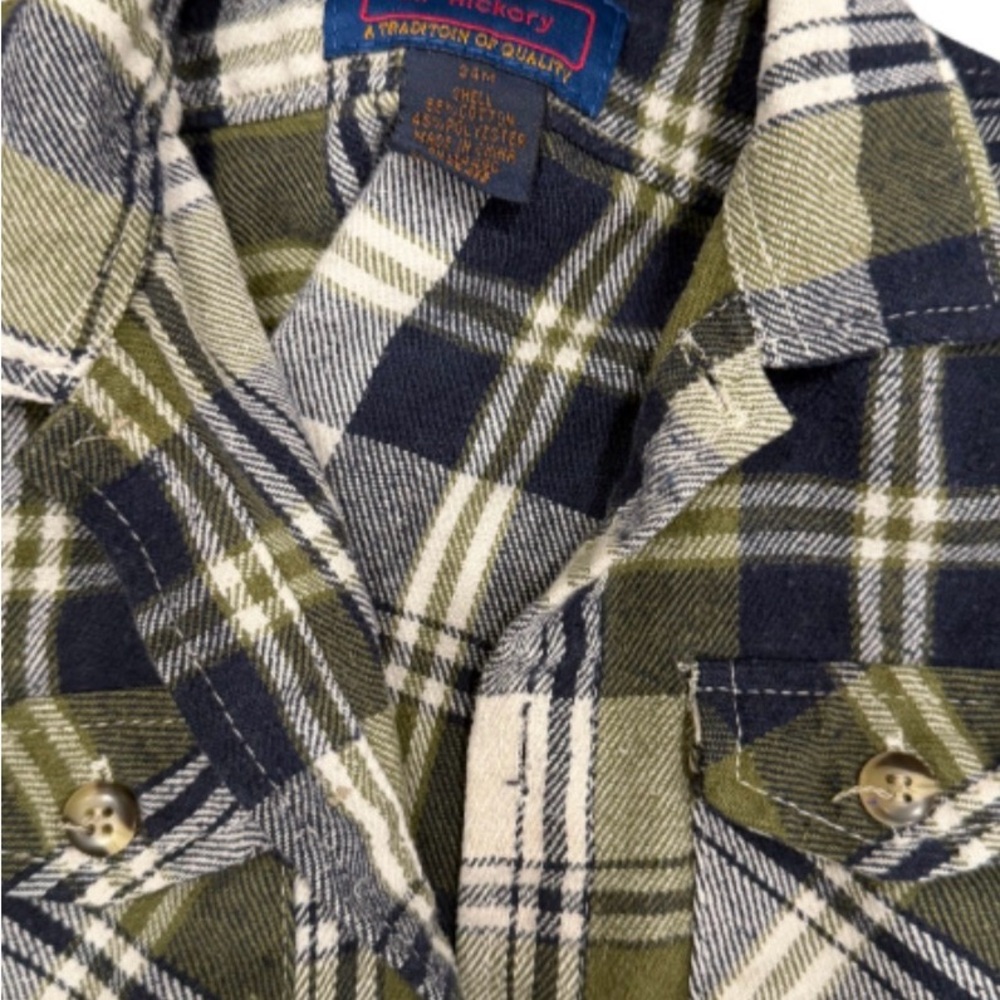 OshKosh B'gosh Plaid Button Down Shirts - Green and Blue - Picture 5 of 5